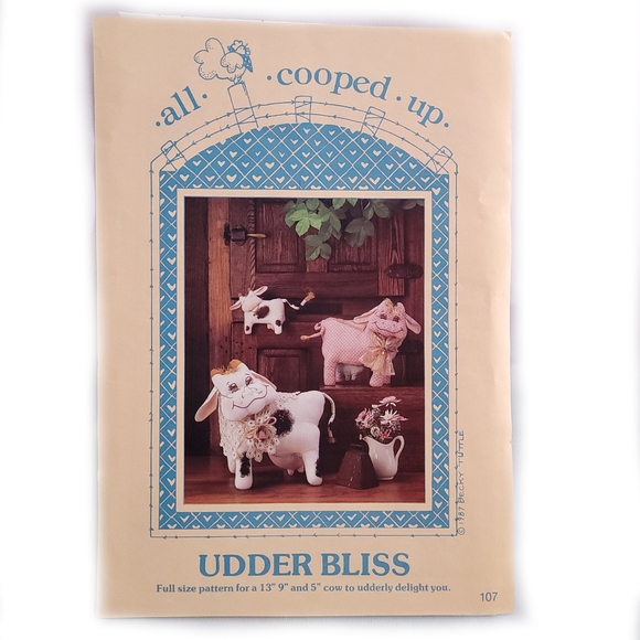 All Cooped Up / Udder Bliss / Sewing Pattern / Cows / 🐄 / Crafting - Picture 1 of 4